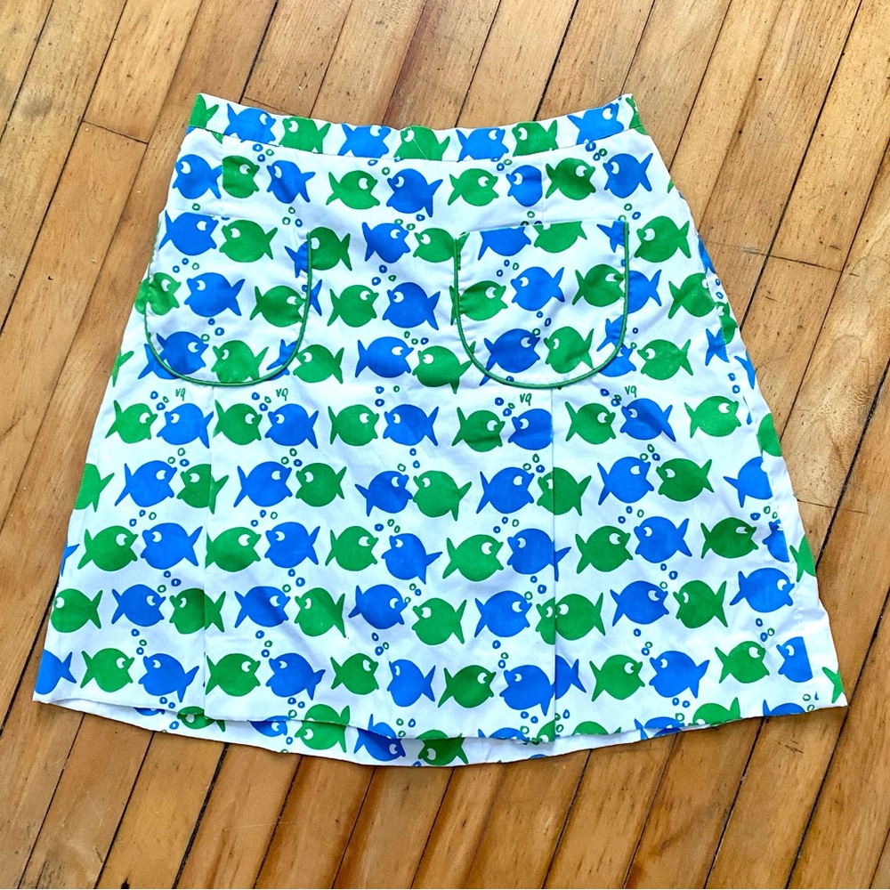1960 or 1970 Vintage The Vested Gentress Fish Skort Size 18 fits Size 10 or 12